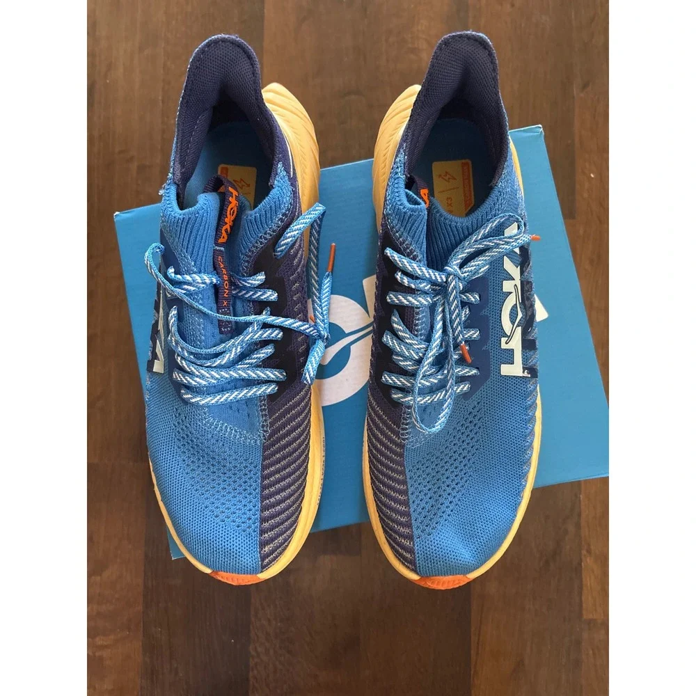 Hoka One One Carbon X 3 Coastal Sky Bellwether Shoes Walking Sneakers Size 8 Men
